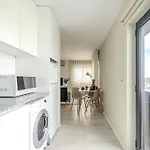 Flat By House And People *